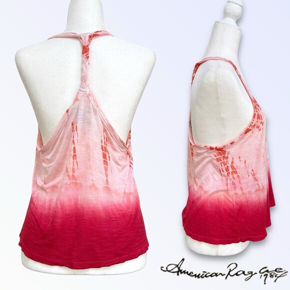 American Rag Large Tank Top Floral Multicolor Braided Straps Pull Bottom LIGHT - Picture 8 of 12